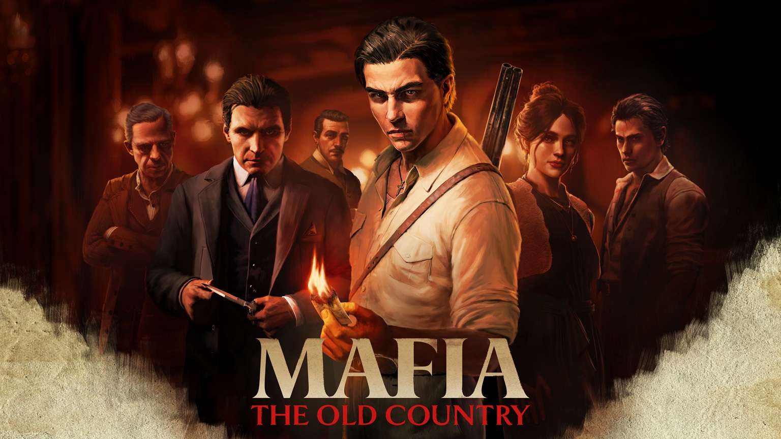 mafia poster with mobs in behind 4k