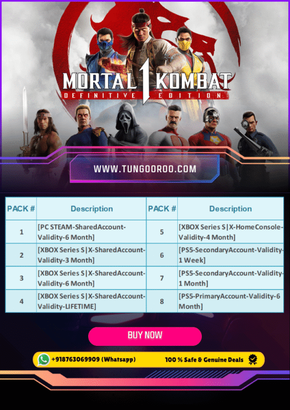 Scorpion and Sub-Zero clash in Mortal Kombat 1 Definitive Edition, featuring enhanced 4K visuals, all DLC fighters, and brutal Fatalities. #MortalKombat #DefinitiveEdition