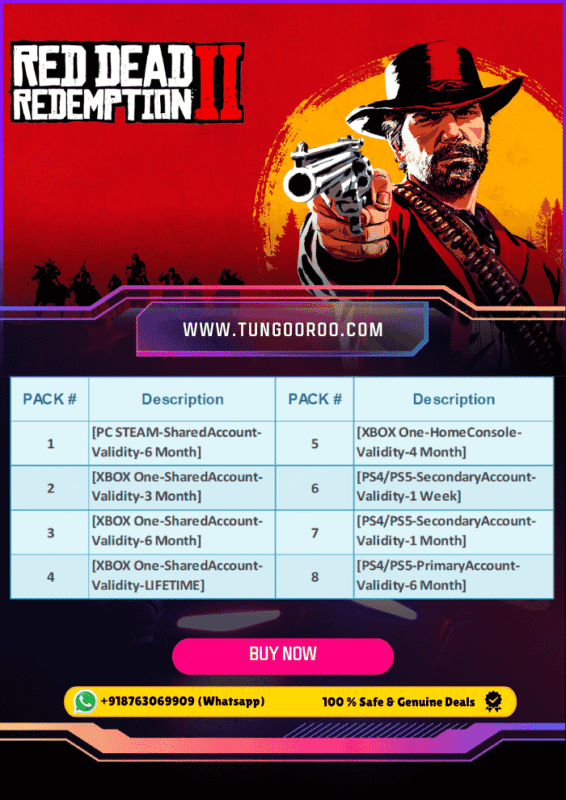 Red Dead Redemption game cover featuring former outlaw John Marston in a rugged Western landscape, showcasing iconic action-adventure gameplay including story-driven missions, Dead Eye shooting mechanics, and an open-world exploration of the American frontier.