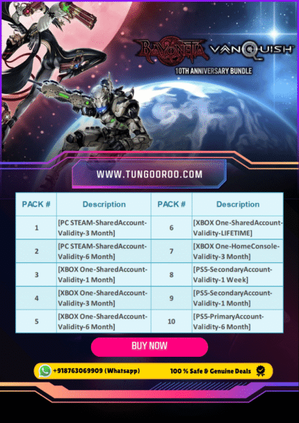 Bayonetta and Sam Gideon from Vanquish posing in battle-ready stances with dynamic backgrounds, highlighting remastered 4K visuals and intense action – 4K wallpaper.