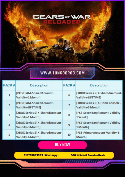 Epic showdown between Marcus Fenix and Locust Horde warriors in Unreal Engine-powered battleground – Gears of War Reloaded 4K” “Explosive Lancer chainsaw action with cinematic gore detail – Gears of War Reloaded 4K