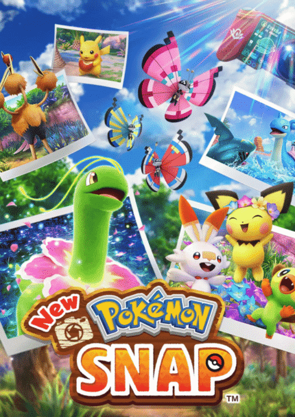 Trainer photographing Pikachu on a beach in Pokémon Snap, glowing sunset lighting, ultra-realistic graphics 4k Charizard flying through a volcano scene in Pokémon Snap, cinematic action shot 4k