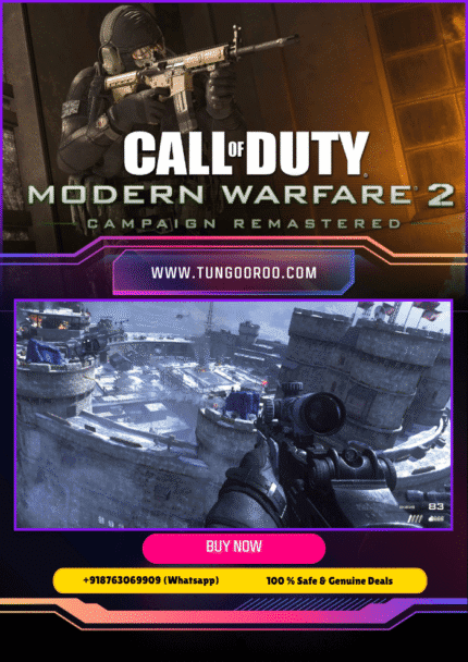 Call of Duty Modern Warfare 2 Campaign Remastered cover art with iconic Task Force 141 soldiers in cinematic battle stance – 4k