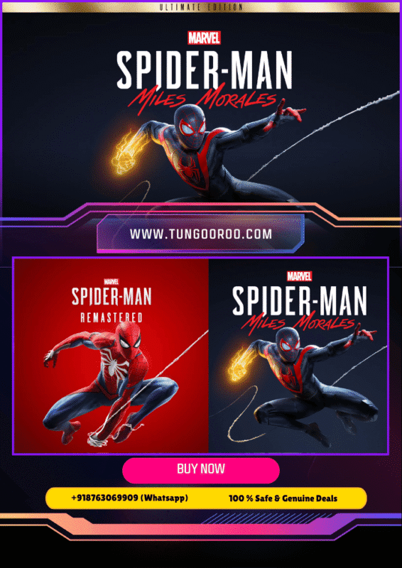 Marvel’s Spider-Man: Miles Morales Ultimate Edition gameplay showcasing breathtaking New York skyline, fast web-swinging action, and cinematic battles – 4k