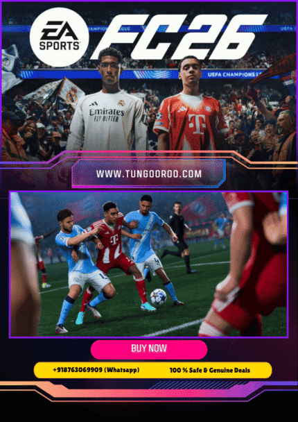Football Club FC 26 next-gen gameplay screenshot showcasing ultra-realistic players, stadium atmosphere, and dynamic crowd in 4K