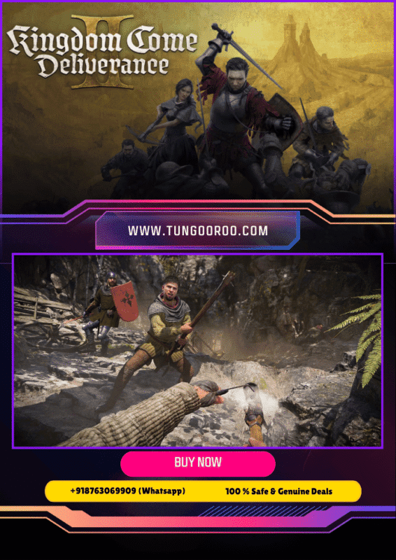 Kingdom Come: Deliverance 2 epic medieval open-world RPG gameplay, knights in battle showcasing cinematic 4K visuals