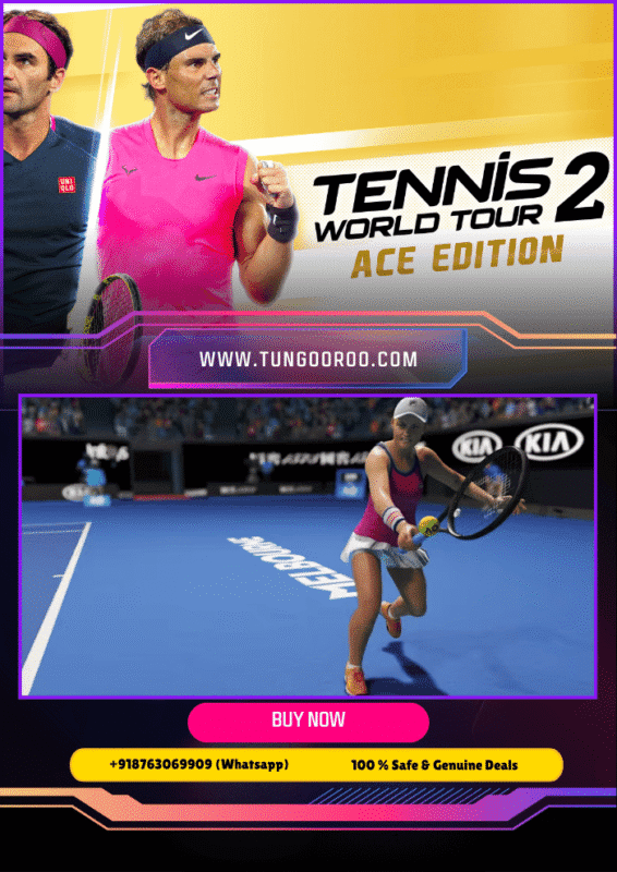 Tennis World Tour 2 Ace Edition gameplay screenshot showing realistic tennis courts, pro players in action, and dynamic rallies in stunning detail 4k