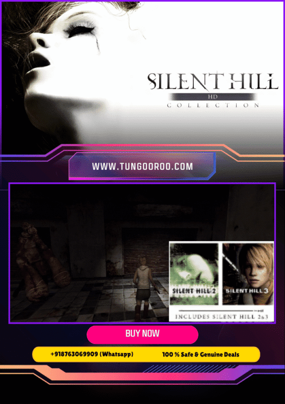 Silent Hill HD Collection remastered horror visuals showcasing fog-covered streets and eerie monsters – 4K