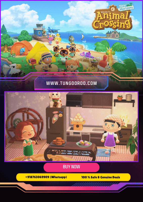 Animal Crossing: New Horizons cozy island life with villagers, customization, and nature exploration 4k
