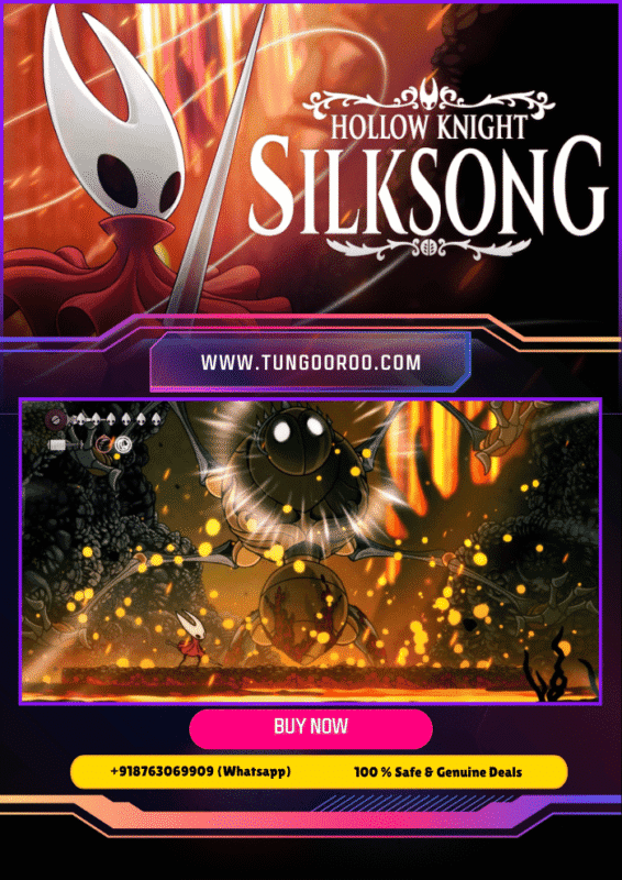 Hollow Knight: Silksong gameplay featuring Hornet navigating a vibrant insect kingdom in stunning 4K resolution.