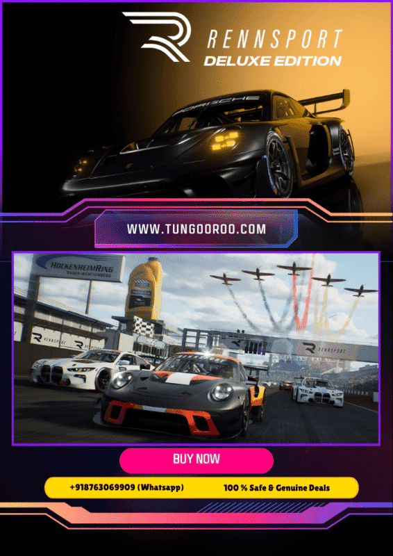 High-speed racing action in RENNSPORT Deluxe Edition featuring Porsche 911 GT3 R on Nürburgring Nordschleife track in ultra-realistic 4K visuals 4k