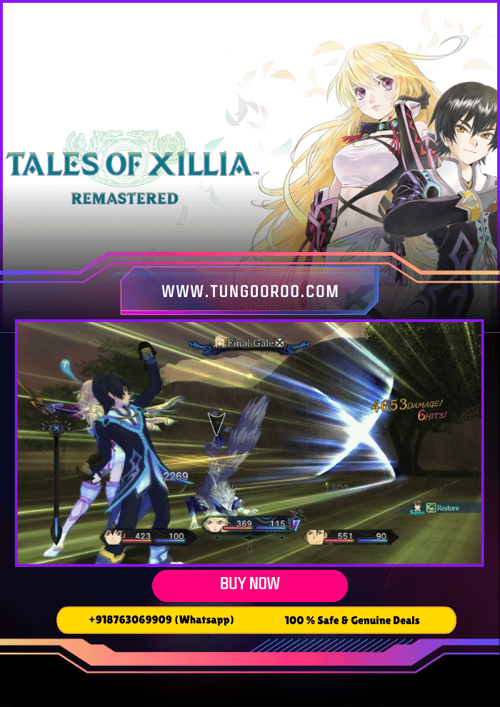 Tales of Xillia Remastered n1 Vibrant and beautifully remastered RPG battle scene from Tales of Xillia Remastered showcasing intense action and character abilities 4k