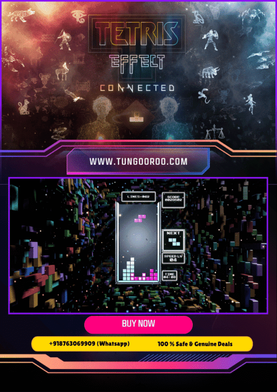 Immersive Tetris Effect: Connected gameplay with vibrant visuals, dynamic music, and multiplayer action in 4K