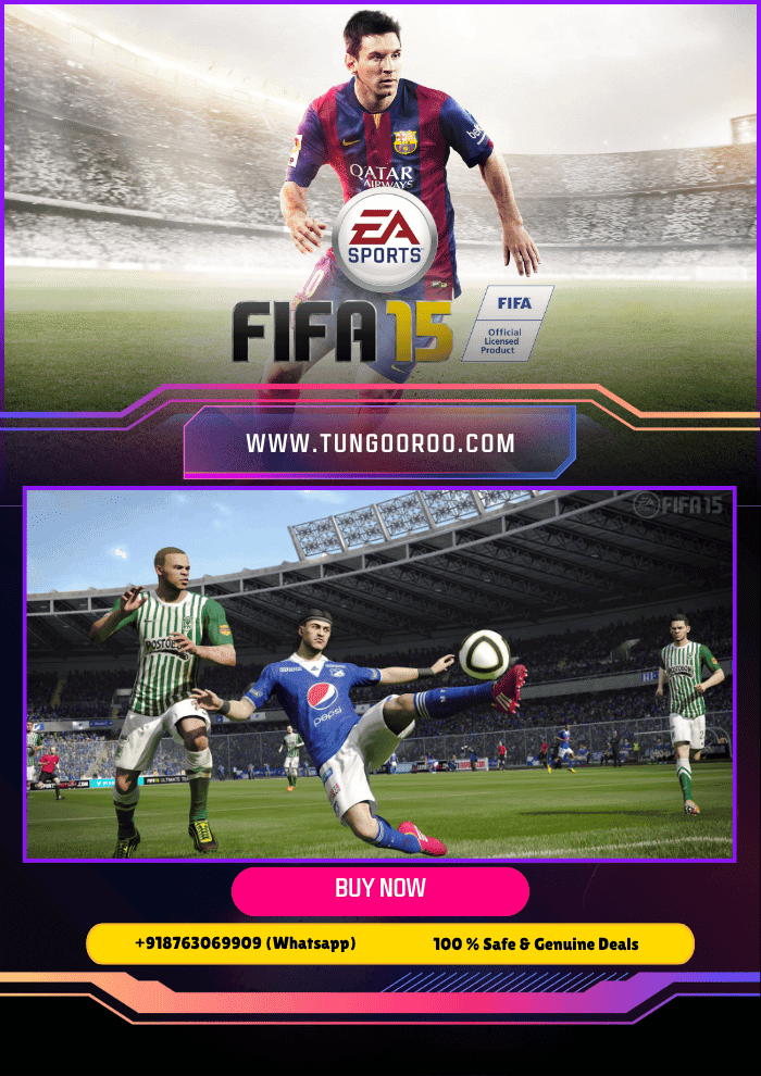fifa15 FIFA 15 gameplay shot featuring intense football action, next-gen stadium visuals, and authentic player models, optimized for football simulation fans – 4k