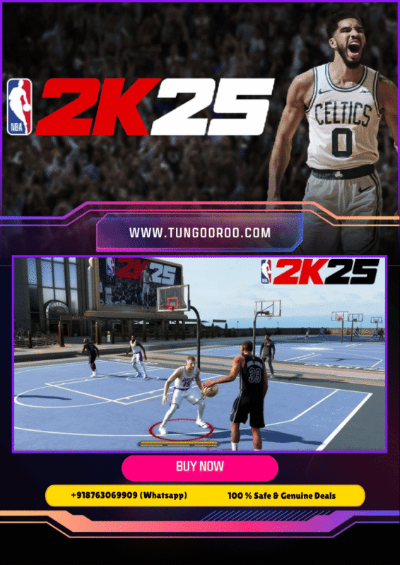 NBA 2K25 intense on-court action with dynamic dribbling and futuristic Gravity Ball mode 4k