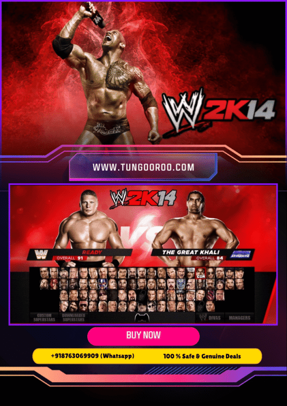 WWE 2K14 intense wrestling action featuring diverse WWE superstars in a high-energy match 4k