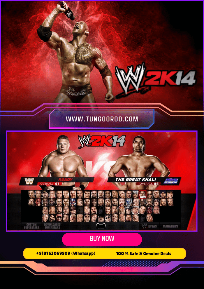 wwe2k14-360 WWE 2K14 intense wrestling action featuring diverse WWE superstars in a high-energy match 4k