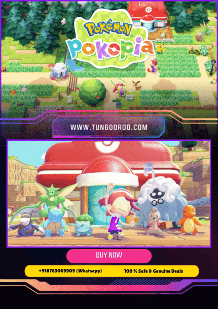 Epic 4K screenshot of trainers battling legendary Pokemon in the vibrant open-world of Pokopia, with dynamic Souls-like combat, hidden Metroidvania secrets, and stunning pixel-art landscapes – Pokemon Pokopia 4K