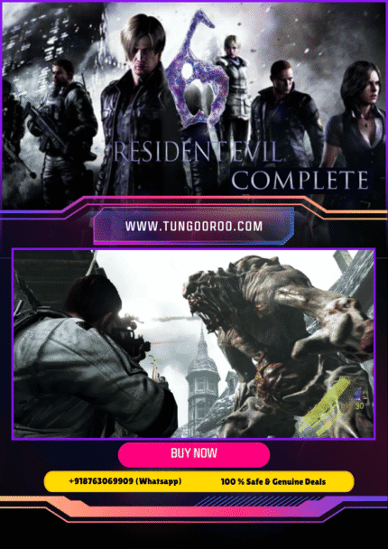 Epic 4K screenshot of Leon Kennedy battling hordes of zombies in Resident Evil 6 Complete, showcasing intense co-op action, bioweapon chaos, and survival horror thrills in stunning detail 4K