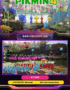 Colorful Pikmin exploring a lush alien island with Captain Olimar and customizable leader, vibrant flowers and mysterious glowing ruins in the background — Pikmin 4 gameplay screenshot, cooperative exploration, real-time strategy elements, high-detail character models and environments 4k