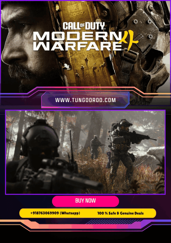 Call of Duty Modern Warfare 4 soldier in tactical gear aiming rifle during explosive night combat, cinematic 4K